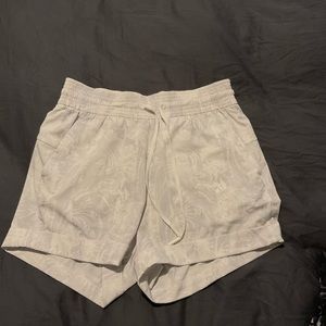 Lululemon white athletic shorts